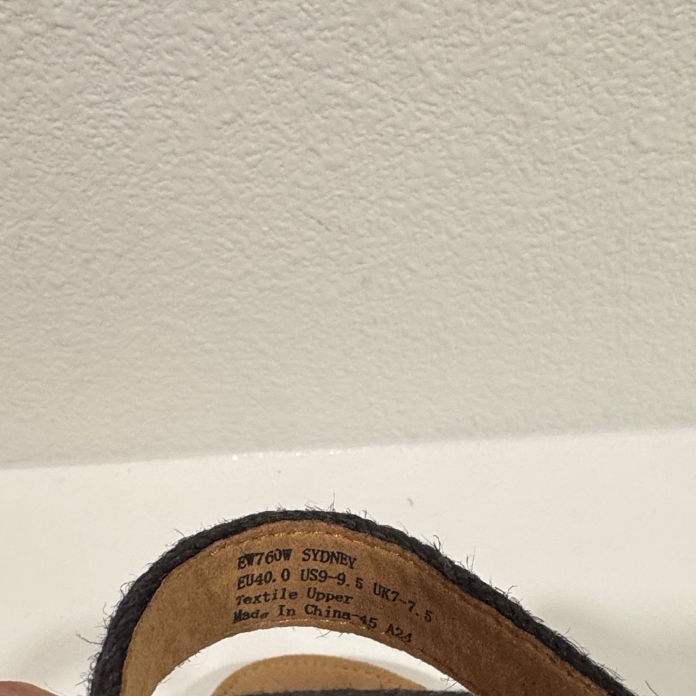 Aetrex Black Wedge Sandals - Picture 5 of 6